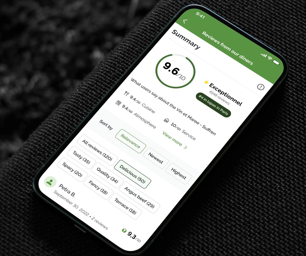 TheFork Reviews — restaurant reputation module