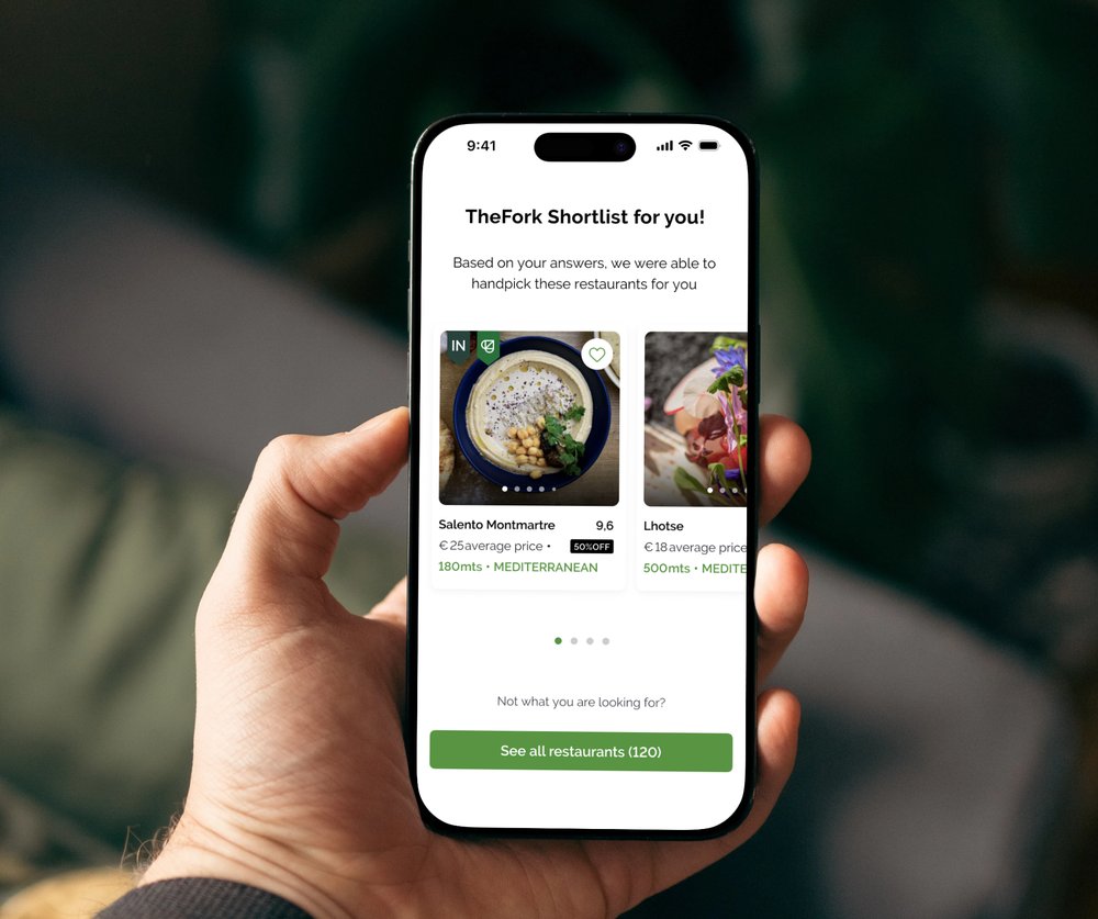 TheFork Shortlist — personalized restaurant recommendations